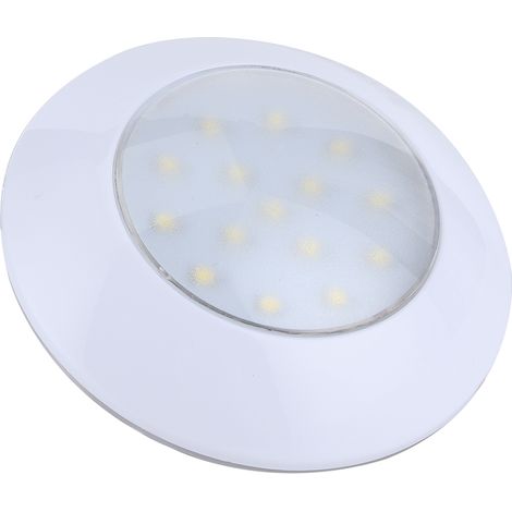 Plafonnier rond à 15 LED, IP67, 5000-6000 K, 3 W, 300 lm, éclairage intérieur de toit de voiture, 95 mm, 12-24 V (1/5)