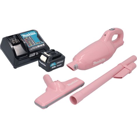 Makita CL 108 FDSM1P Aspirapolvere a batteria 12 V max. 0,6 L rosa + 1x batteria 4,0 Ah + caricabatteria (1/5)