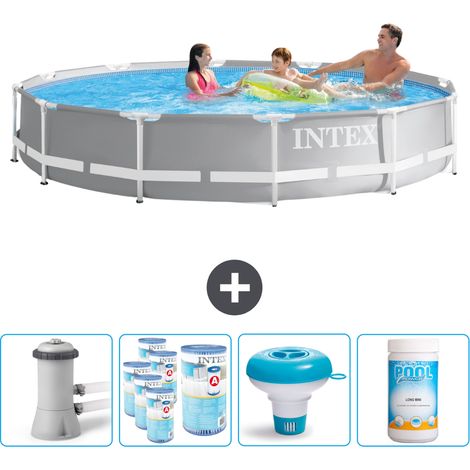 Intex Piscine Prism Frame Ronde - 366x76 cm - 5-pièces SCB89 (1/5)