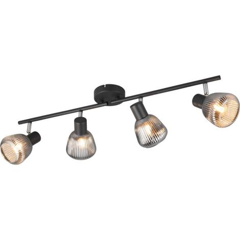 Plafonnier-applique Tarifa noir réglable 4xE14 Trio (1/3)