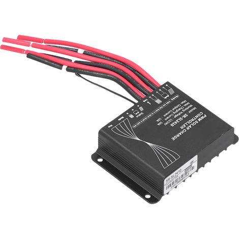Contrôleur de charge solaire PWM 10 A, régulateur de tension pour panneau solaire, contrôleur d'énergie étanche, adapté aux accessoires pour camping-cars (1/5)