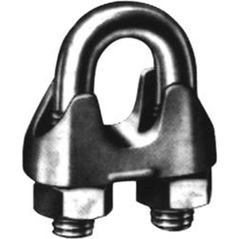 Clip cable métallique 741 (ehem.) HDG 10mm/M8 3/8 HP (50) (Par 50) (1/2)