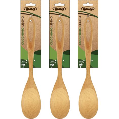 SET 3 MAURY'S CUCCHIARELLE IN LEGNO (1/2)