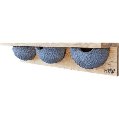Nichoir à hirondelles triple – Fixation sous avant-toit – Pour espaces extérieurs – Dimensions 75x17x15 cm – Poids 4,5 kg – MKW
