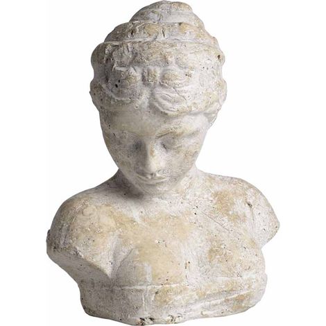 Woman's Head Icon - Stone - L16 x W26 x H29 cm - Cream