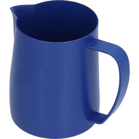 Pichet à café en acier inoxydable avec mousseur à lait et bec verseur anti-goutte pour la cuisine (600 ml) (1/5)