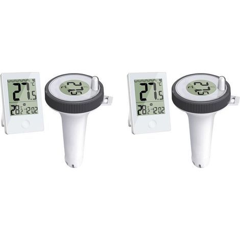 2X Thermomètre de Piscine Flottant Facile à Lire, Thermomètre de Piscine Numérique pour Piscines, Bains à Remous, Petits Étangs, Aquariums (1/5)