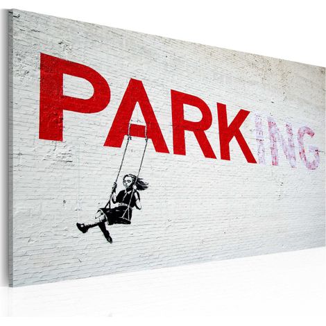 Tableau Imprimé "Parking - Banksy" 40x60cm (1/2)
