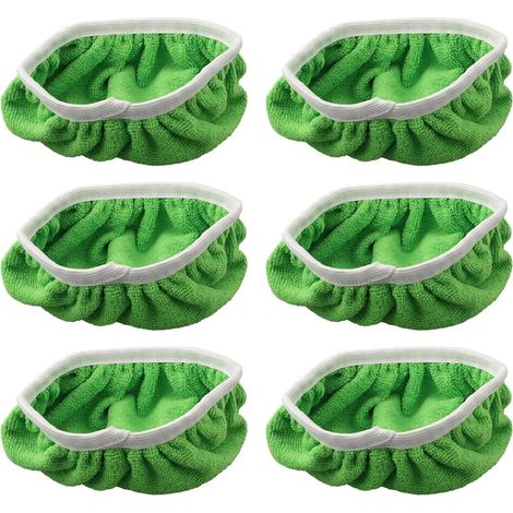 Juego de 6 toallitas reutilizables, para limpieza en seco y en húmedo, compatibles con fregonas, para la limpieza de suelos en el hogar. (1/5)