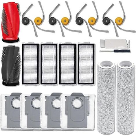 Filtre pour aspirateur brosse pour aspirateur Filtre de brosse pour aspirateur filtre de remplacement Accessoire Kit pour Roborock Qrevo Curv 2 Flow Aspirateur Main Side Brosses Filtres Roller Serpill (1/5)