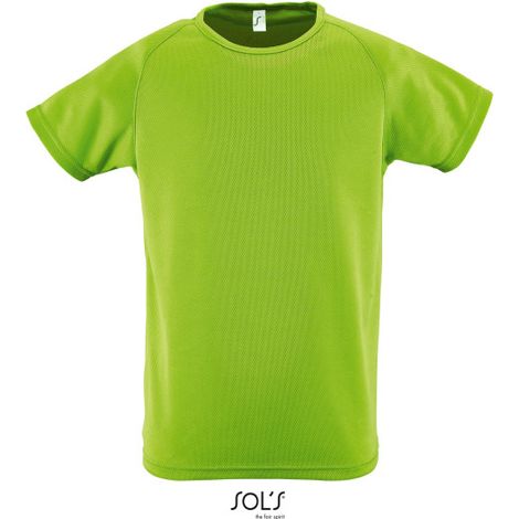 Camiseta Niños Mangas Raglán SOL'S SPORTY KIDS 08A Verde Manzana
