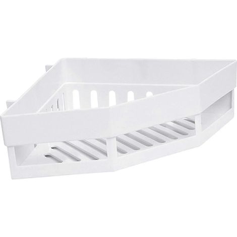 étagère d'angle pour salle de bain-White (1/5)