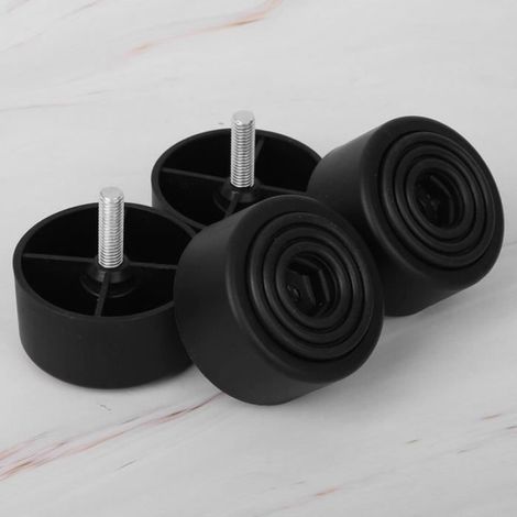 Pieds de canapé - 4Pcs - 35mm - M8 Vis - Plastique Noir (1/4)
