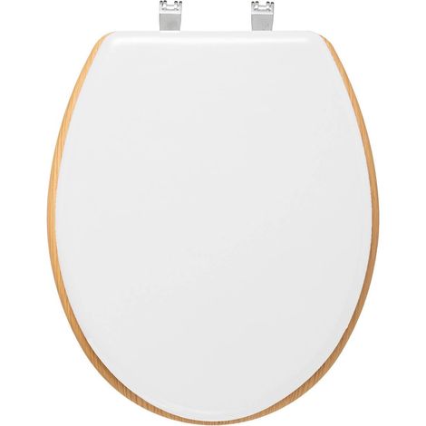 Sedile per wc in legno bianco modern color - 5five (1/5)