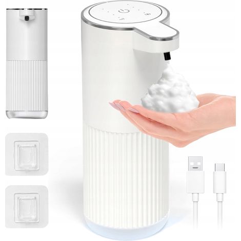 DISTRIBUTEUR DE SAVON AUTOMATIQUE SANS CONTACT SUR PIED 400 ML USB POUR MOUSSE (1/5)