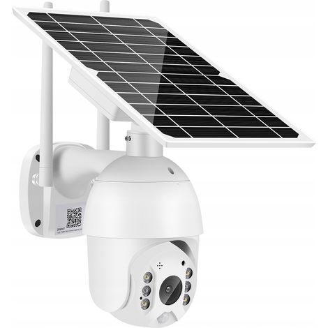 Caméra solaire extérieure rotative IP Wi-Fi Full HD