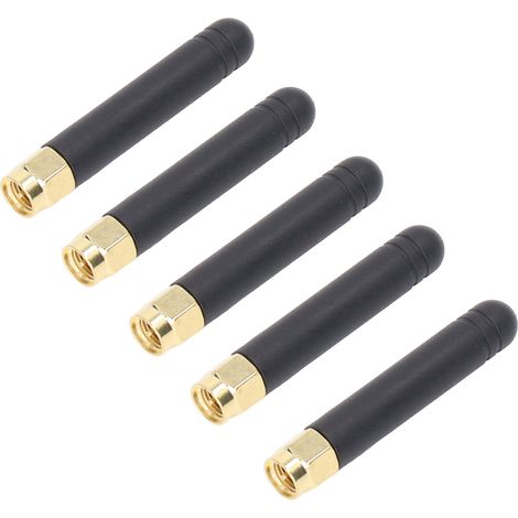 Antenne omnidirectionnelle 5 pièces, gain élevé, étanche, bâton droit SMA mâle 433MHz, pour routeur, extérieur, haute performance (1/5)