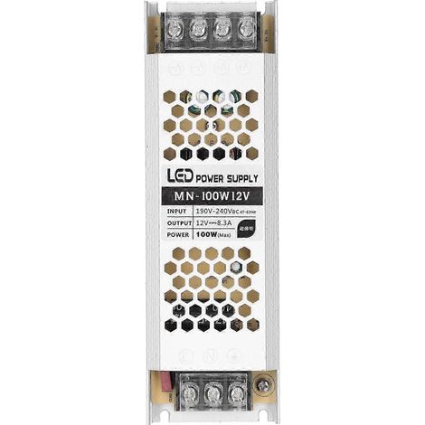 12V 100W IP68 wasserdichtes Netzteil, LED-Transformator für den Außenbereich, Treiber für Lichtleisten, Serie CTN, Eingang AC190-240V, robust und wasserbeständig. (1/5)
