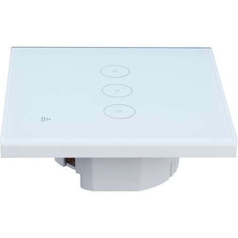 Interrupteur mural tactile intelligent WiFi avec télécommande, panneau de commande, décoration intérieure, UE 95-250 V/CA 10 A