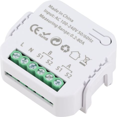 Moniteur de consommation électrique WiFi pour compteur d'énergie Tuya 80A, moniteur de consommation intelligent pour maison connectée avec capteur à pince, AC100 à 240V (1/5)