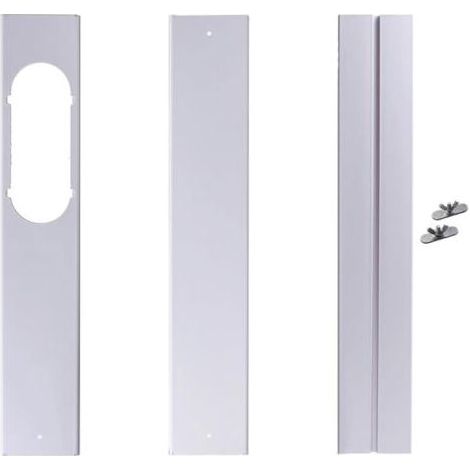 Kit de Fenêtre pour Climatiseur Portable, avec Coupleur Universel Panneau en PVC Renforcé Réglable Joint de Fenêtre Kit d'Aération de Fenêtre AC pour Coulissante pour 10cm Tuyau d'Échappe (1/5)
