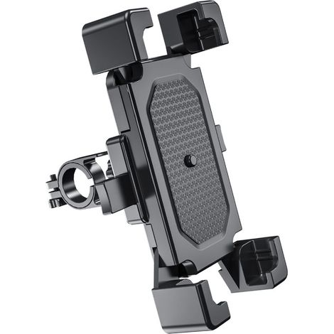 Support téléphone vélo anti-vibration pour GPS et navigation, support smartphone guidon moto et VTT extérieur. (1/4)