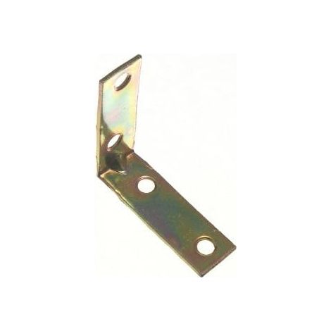 Lot de 40 équerres d'angle en forme de L en acier YZP 63 mm