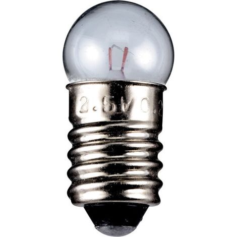 goobay Ampoule Sphérique pour Lampe de Poche, 0,45 W culot E10, 4,5 V (DC), 100 mA (9577) (1/2)