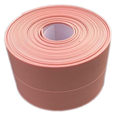 (2 pièces Rose)Plinthe souple - Bande d'extrémité pour cuisine et salle de bain 22 mm 3,2 m, joint auto-adhésif, bande pliante flexible, joint d'étanchéité (1/5)
