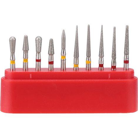 Fraises diamantées dentaires FG 1,6 mm pour pièce à main haute vitesse, embouts émeri (1/5)