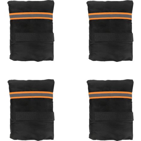 Juego de 4 fundas reutilizables, resistentes a las heladas y aislantes para grifos de exterior con tiras reflectantes para clima frío (naranja) (1/5)