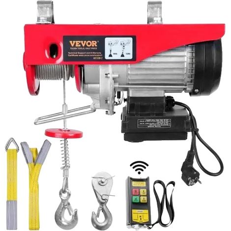 Treuil Électrique, Capacité de Charge de 600 kg, Télécommande Sans Fil, Moteur Puissant de 1150W (1/5)
