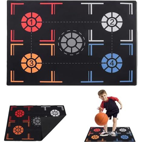 Fußballmatte für Ballkontrolle, rutschfeste Trainingsmatte, zur Verbesserung der Ballkontrolle, Geschenk für Fußballfans, 80 x 120 cm