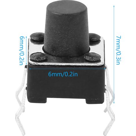Interrupteur tactile à broches 667 mm (1/4)