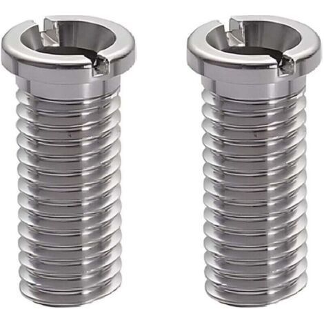 2 Pièces Argent Vis pour Panier D'évier Acier Inoxydable Vis Creuse Vis de Bonde, pour Bonde evier cuisine Lavabo cuisine Accessoires pour évier de cuisine (40mm Argent) (1/4)
