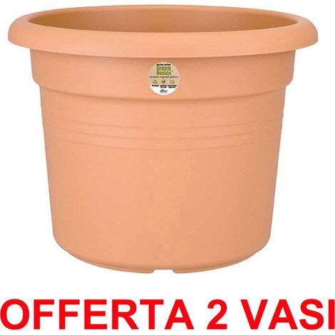 OFFERTA 2 VASO GREEN BASICS CILINDER 55CM MILD TERRA