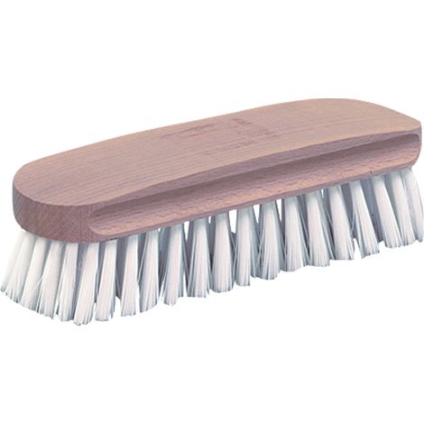 Nespoli – Brosse de nettoyage en nylon et bois 30mm – Bonne tenue à l'eau chaude jusqu'à 90°C – Pour surfaces délicates (1/3)