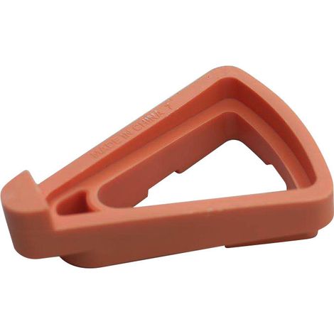 Pieds modulaires rouges pour pots de fleurs, entretoises ventilées surélevées, supports de pots empilables pour prévenir la pourriture des racines (grande taille) (1/4)