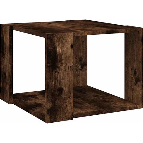 Maison Exclusive - Table basse Chêne fumé 40x40x30 cm Bois d'ingénierie (1/5)