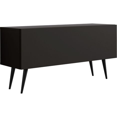 Mobile TV : Nero Opaco, gambe nere, 100 x 52 x 32 cm (1/5)