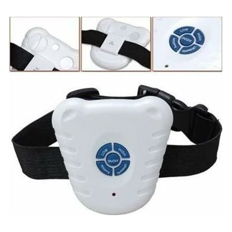Collier chien anti-aboiement vibrant ultrason étanche taille unique (1/5)