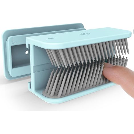 Récupérateur de cheveux mural de douche, piège à cheveux pour bonde de douche, attrape-cheveux, protecteur de bonde de douche et collecteur de cheveux (bleu) (1/5)