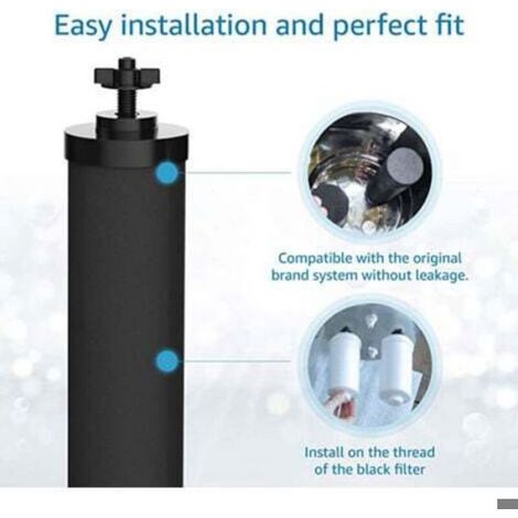 Filtre À Eau - Certifié NSF/ANSI 42 Et 372 - Compatible Système De Filtration Par Gravité - Réduction Des Contaminants Jusqu'à 99,99 % - Lot De 2 (1/4)