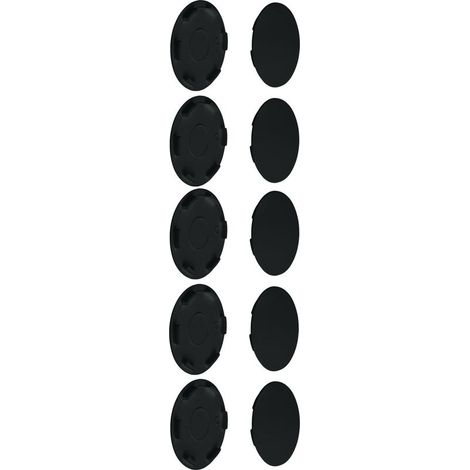Lot de 10 cache vis 35mm en plastique noir – Protection esthétique pour vis murales – Clipser facilement pour finition soignée (1/2)