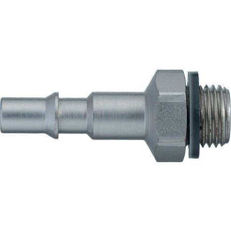 Raccord rapide pneumatique Legris, Filetage Mâle vers Mâle BSPP 3/8 in Male 3/8pouces ISO 6150 C, ISO C en Acier nickelé ( Prix pour 1 )