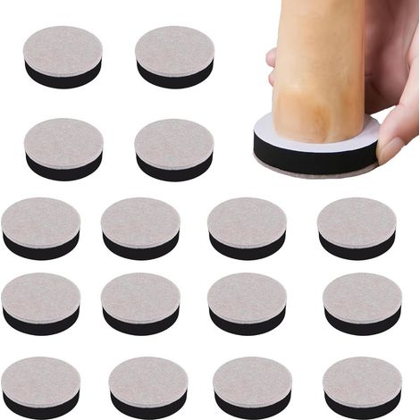Rehausseurs de meubles - 16 pièces pour tables, canapés et chaises avec patins antidérapants en caoutchouc (1/5)