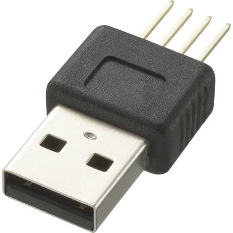 Connecteur USB A Mâle RS PRO ports, Traversant ( Prix pour 1 )
