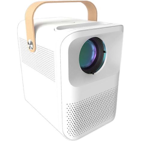 Mini-Tragbarer Projektor mit Griff, Dualband-WLAN (2,4/5 GHz) und versiegelter optischer Einheit