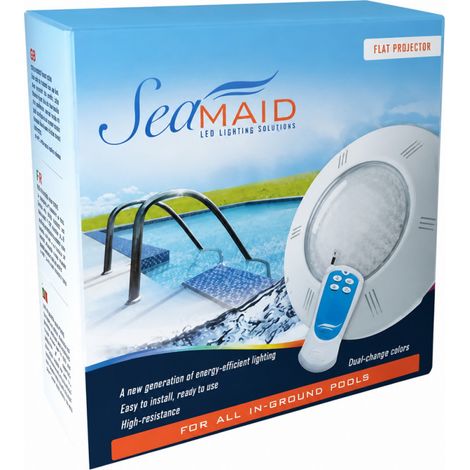 Projecteur à LED multicouleur pour piscine – Télécommande incluse – Montage à visser 1"1/2 – Éclairage décoratif extérieur – Seamaid