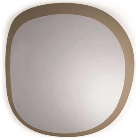 Specchio sagomato 120x123 cm FILL con cornice Bronzo (1/2)